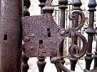 cerradura de la verja de la Catedral de Sig�enza