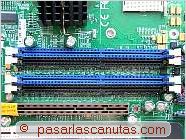 foto de ranuras de memoria - ensamblaje de un pc - montar una placa base