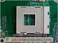 foto de z�calo de CPU de 478 pines - ensamblaje de un pc - montar una placa base