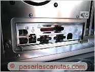 foto de la plaquita montada en la parte trasera de la caja del pc - ensamblar un pc - conectores