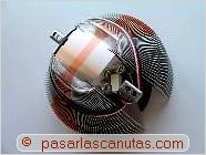 foto de disipador Zalman por el lado de contacto con el procesador ( cobre y aluminio ) - montar un ordenador - cpu y disipador