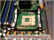 foto de marco de retenci�n totalmente instalado, dentro el z�calo ZIF de 478 pines - Ensamblaje de pc - Montar CPU y dar pasta t�rmica