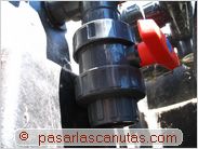 bricolaje agua caliente solar piscina - valvula o grifo