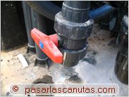 bricolaje agua caliente solar piscina - valvula