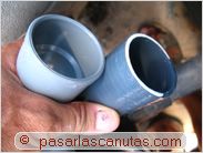 bricolaje agua caliente solar piscina - codo y tuber&iacute;a flexible