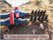 bricolaje agua caliente solar piscina - conjunto de adaptaci&oacute;n de 50 mm. a 5 ramales de 16 mm.