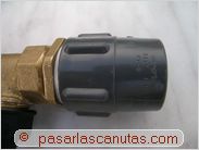 bricolaje agua caliente solar piscina - adaptacion de 32 mm. a hembra de 1 pulgada