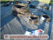 bricolaje agua caliente solar piscina - tuberias de riego automatico