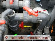 bricolaje agua caliente solar piscina - modificaciones realizadas en la depuradora