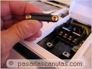 instalar aire acondicionado split - retencion del cable