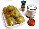 foto de los ingredientes de la compota de manzana