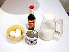 foto de los ingredientes del flan de huevo