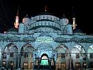 foto de Turqu�a: La Mezquita Azul, vista nocturna