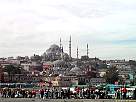 foto de Turqu�a: vista de Estambul con la Mezquita de Solim�n, vista desde el puente de G�lata