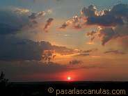 foto de paisaje al amanecer