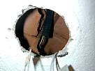 Bricolaje - Instalar lampara halogena - foto de interior del hueco de la bovedilla