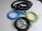 Bricolaje - Instalar lampara halogena - foto de tubo corrugado y cables para 220 V.