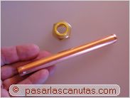 abocardador de bricolaje - tubo de cobre y tuerca especial