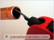 abocardador de bricolaje - quitando rebabas