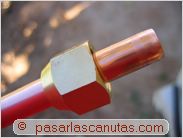 abocardador de bricolaje - tubo de cobre y tuerca especial de union