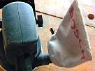 m�quinas de bricolaje - la lijadora orbital o excentrica - foto de saco de serr�n instalado