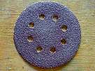 materiales de bricolaje - lijas para lijadora exc�ntrica y radial - foto de disco de lija de grano 40