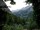foto de paisaje de Ordesa , recorrido de la faja canarellos , vista de los murallones del ca��n de Ordesa