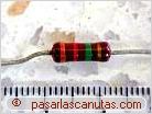 foto de resistencia de 1,2 Mohm. para construir pulsera antiest�tica improvisada