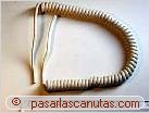 foto de cable espiral de tel�fono para construir pulsera antiest�tica improvisada