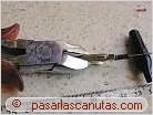foto de sujeci�n de resistencia en pinza