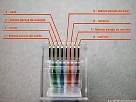 foto de conector RJ45 cableado o conectado con la conexion cruzada