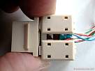 conectar una roseta RJ45 - bricolaje del pc - foto de roseta RJ45 cat5e cableada o conectada
